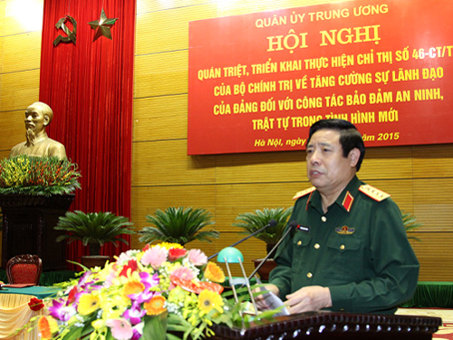 Đại tướng Phùng Quang Thanh chủ trì hội nghị Quân ủy Trung ương