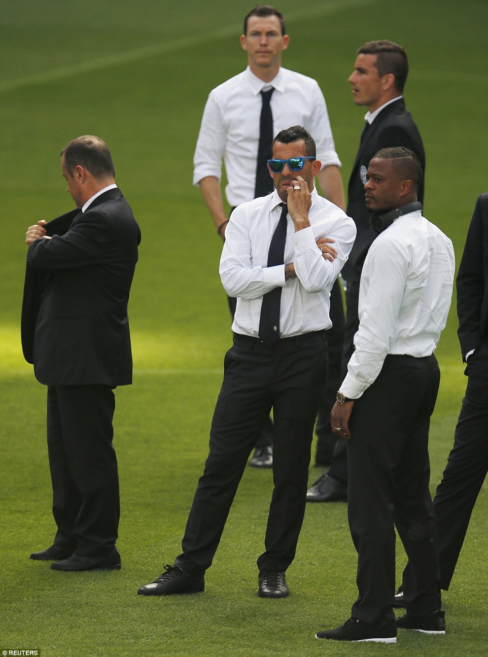 Carlos Tevez và Patrick Evra