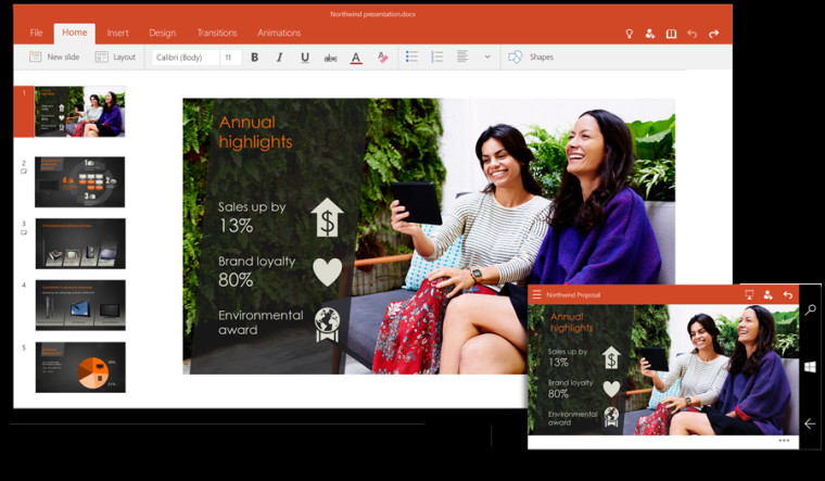 PowerPoint cho Windows 10