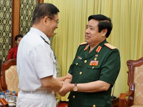 Đại tướng Phùng Quang Thanh tiếp đoàn Bộ Quốc phòng Trung Quốc