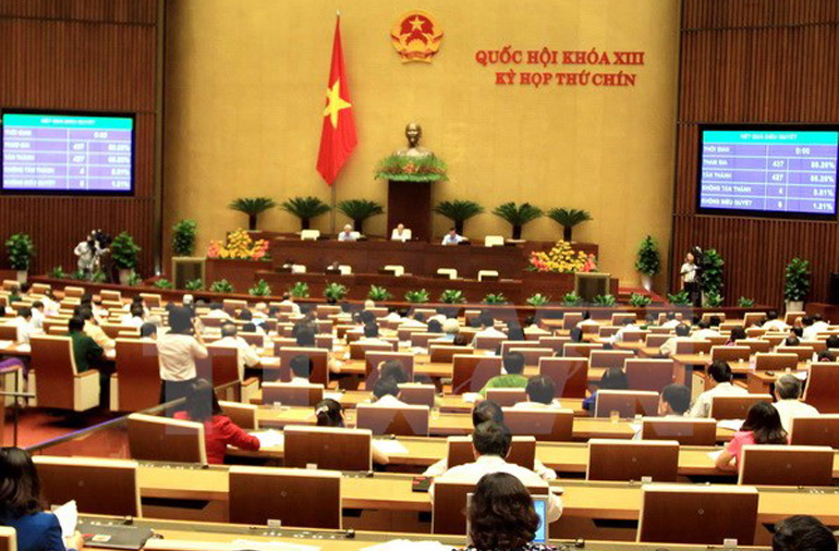 Quốc hội th&ocirc;ng qua Nghị quyết BHXH một lần với tỉ lệ t&aacute;n th&agrave;nh 81,78%