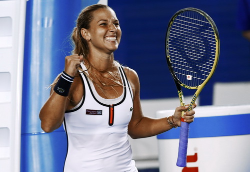 Niềm vui chiến thắng của Cibulkova, đưa cô vào tứ kết