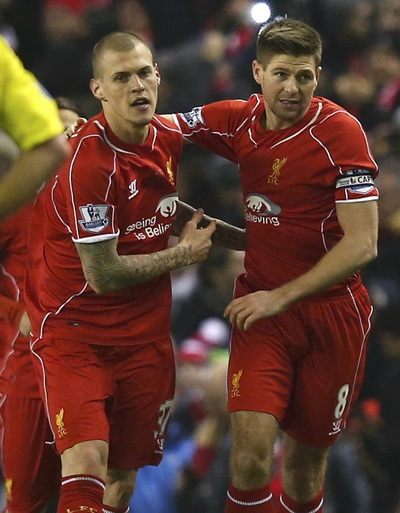Gerrard ghi b&agrave;n, đưa Liverpool vượt l&ecirc;n ph&uacute;t 53