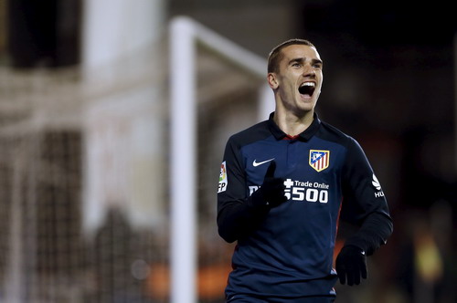 Antoine Griezmann tỏa s&aacute;ng trong m&agrave;u &aacute;o Atletico Madrid