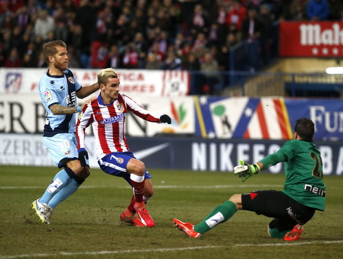 Griezmann ghi hai bàn cho Atletico