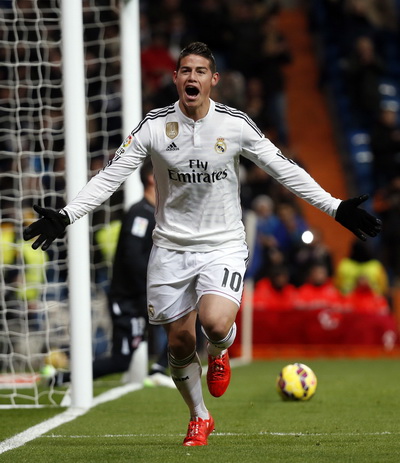 James Rodriguez ghi b&agrave;n thứ 8 tại La Liga