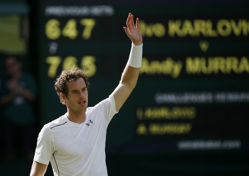 Andy Murray hạ máy giao bóng Ivo Karlovic