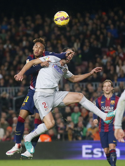 Neymar mở tỉ số trận đấu cho Barca