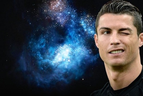 Cristiano Ronaldo "xuất hiện" ở dải thiên hà
