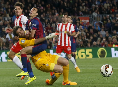 Trận đấu không quá khó khăn trước Almeria của chủ nhà Barca