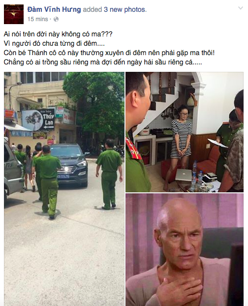 Công an sờ gáy Thánh Cô Cô Bóc?