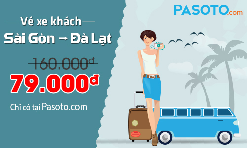 Pasoto.com bán vé xe khách giá rẻ