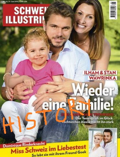 Gia đ&igrave;nh từng rất &ecirc;m ấm của Wawrinka