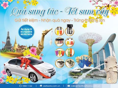 Gửi tiền nhận quà tại VietBank