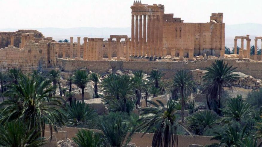Th&agrave;nh phố cổ Palmyra bị Is chiếm đ&oacute;ng. Ảnh: AP