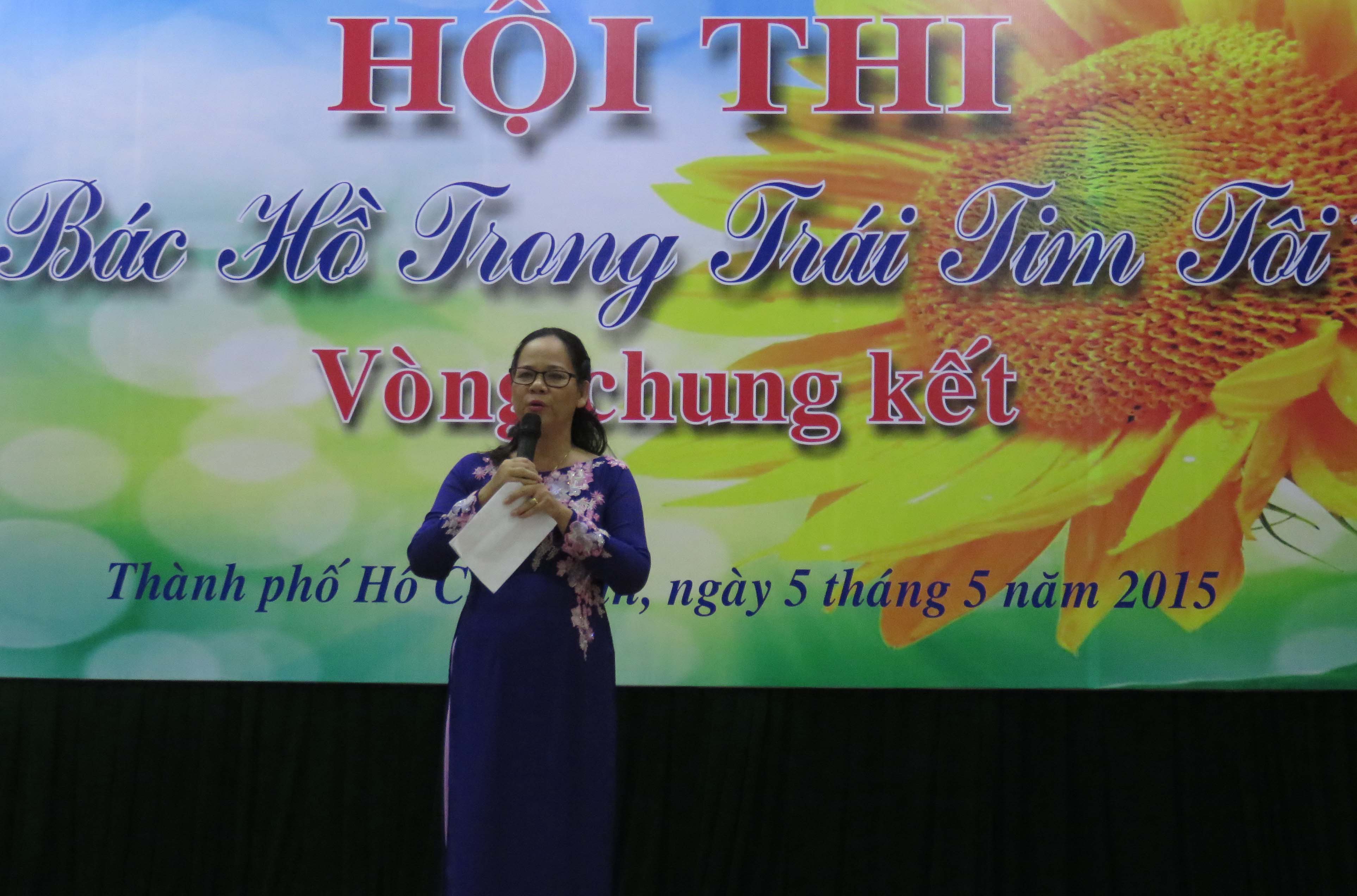 Th&iacute; sinh tham gia hội thi &ldquo;B&aacute;c Hồ trong tr&aacute;i tim t&ocirc;i&rdquo;