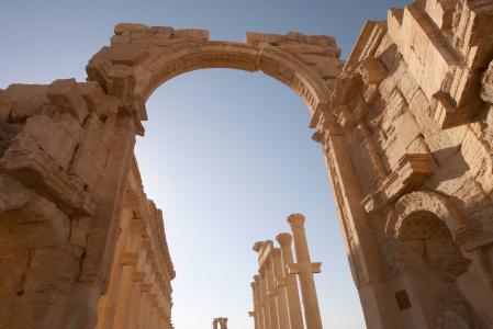 IS đã xông vào thành phố cổ Palmyra. Ảnh: Reuters