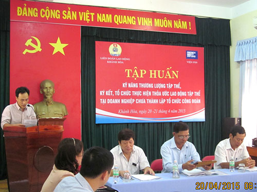 Tập huấn về thỏa ước tại doanh nghiệp chưa lập Công đoàn