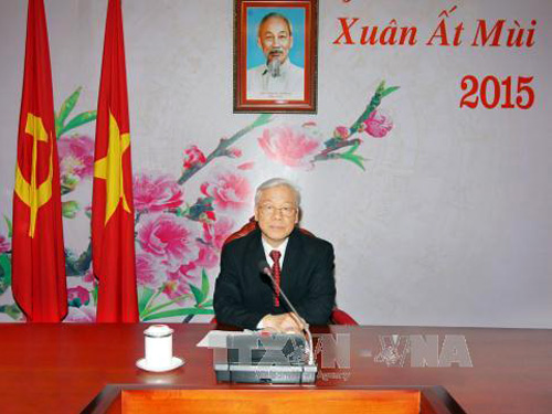 Tổng B&iacute; thư Nguyễn Ph&uacute; Trọng điện đ&agrave;m với Tổng B&iacute; thư, Chủ tịch Trung Quốc Tập Cận B&igrave;nh