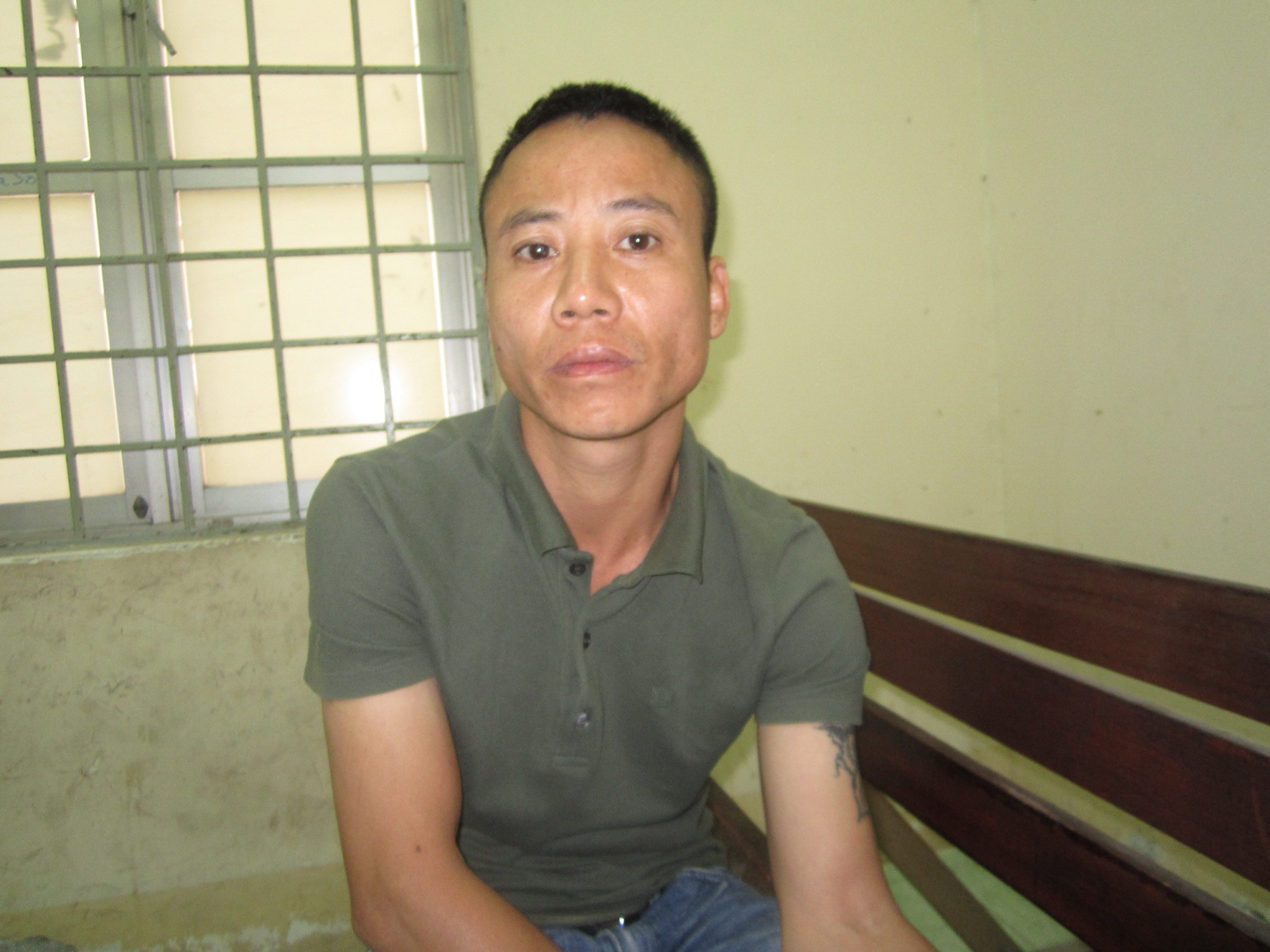 Vũ Ngọc Thắng tại cơ quan công an