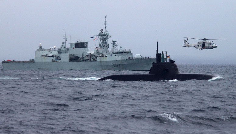 Hơn 10 tàu chiến và 4 tàu ngầm của NATO tham gia cuộc tập trận đối ngầm “Dynamic Mongoose” ở Na UyẢnh: NATO.INT