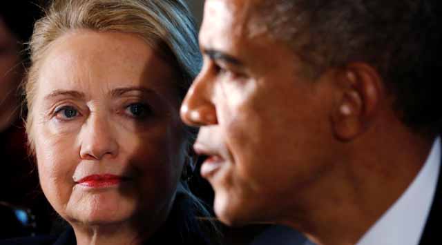 Bà Clinton đã phải rất khó khăn mới công tác suôn sẻ với TT Obama, đối thủ chính trị lớn nhất của mình
Ảnh: Reuters