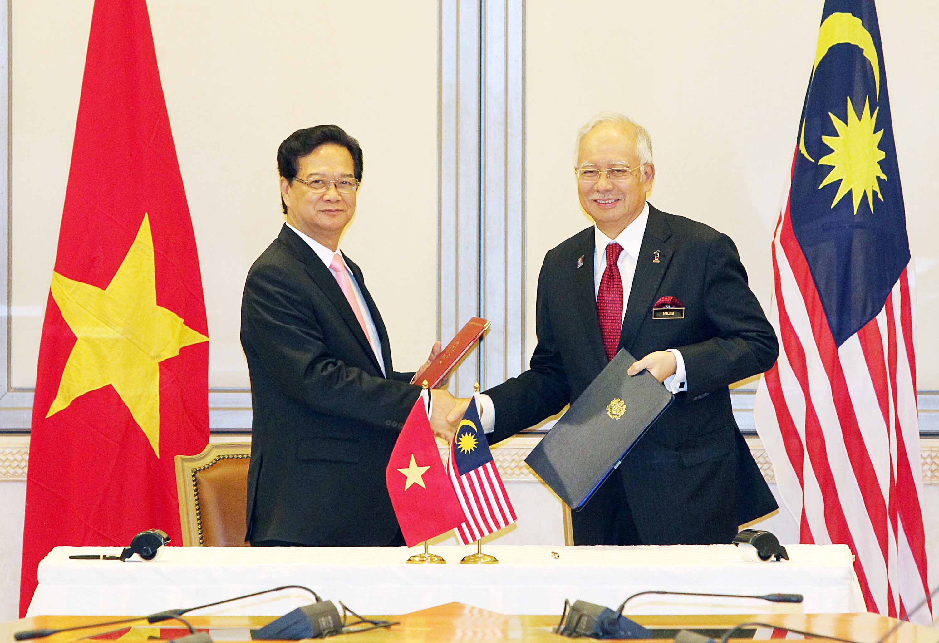 Lễ k&yacute; Tuy&ecirc;n bố về Khu&ocirc;n khổ quan hệ Đối t&aacute;c chiến lược Việt Nam - MalaysiaẢnh: TTXVN