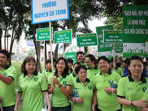 Đại diện phường Nguyễn Cư Trinh tại buổi lễ