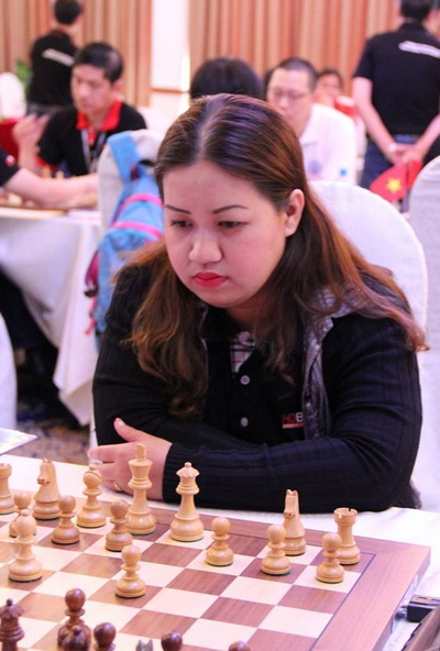 Kỳ thủ Lê Kiều Thiên Kim xêp nhất nội dung nữ