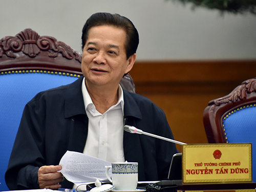 Thủ tướng Nguyễn Tấn Dũng phát biểu chỉ đạo tại phiên họp Chính phủ thường kỳ tháng 1-2015