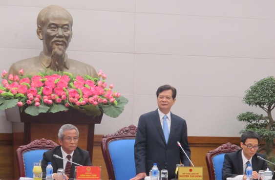 Thủ tướng Nguyễn Tấn Dũng ph&aacute;t biểu