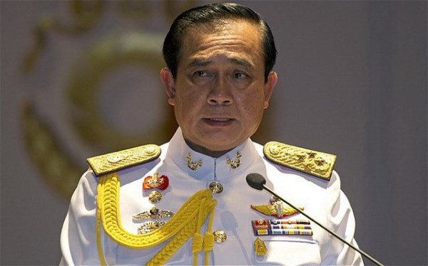 Thủ tướng Thái Lan Prayut Chan-ocha nhiều lần tuyên bố sẽ theo đuổi những vụ xúc phạm hoàng gia. Ảnh: Telegraph