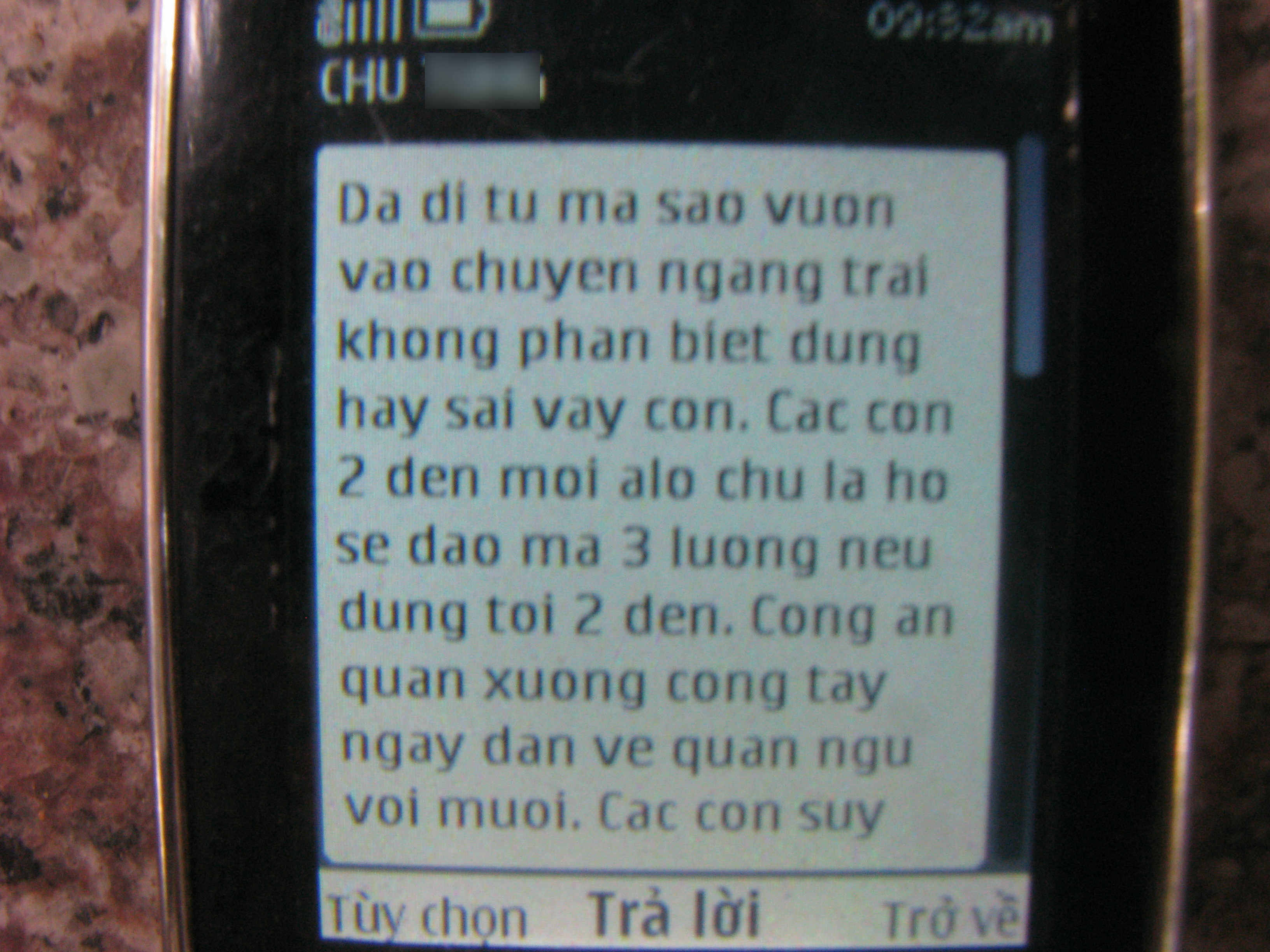 Nội dung những tin nhắn của &ocirc;ng T. (do &ocirc;ng Cường cung cấp) 