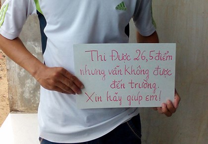 Bộ trưởng Giáo dục "ra tay" giúp thí sinh 26,5 điểm vào ĐH