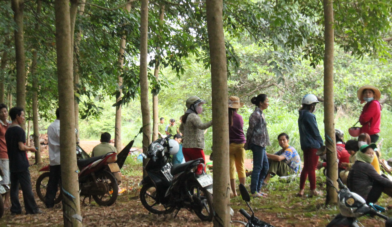 Hiện trường nơi phát hiện thi thể chị Trần Thị Ngọc Oanh vào chiều 10-7