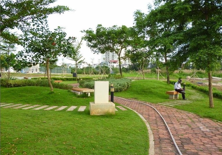 Khu công viên đã được chủ đầu tư hoàn thiện