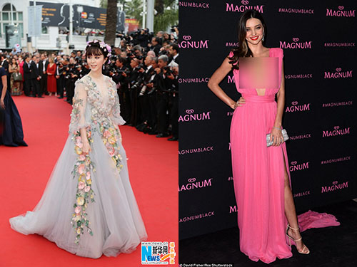 Phạm Băng Băng hóa “tiên hoa”, Miranda Kerr “hở bạo” tại Cannes