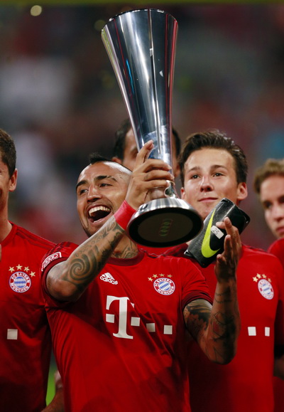 Vidal c&oacute; danh hiệu đầu ti&ecirc;n ở Bayern