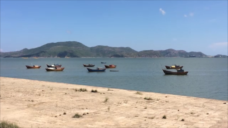 vùng biển Thiện Chánh, xã Tam Quan Bắc, nơi xảy ra tai nạn đuối nước đầu năm