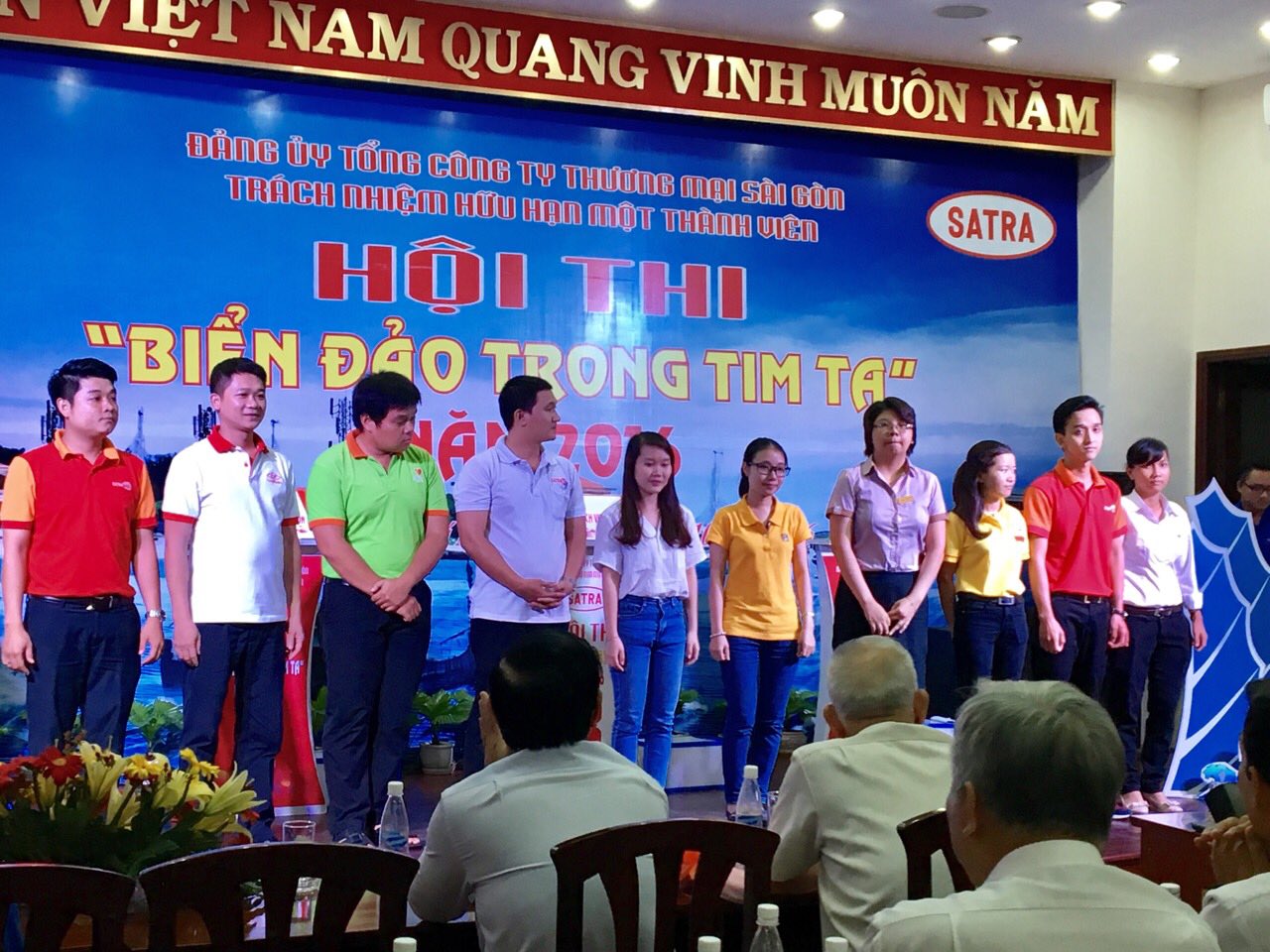 Sôi nổi hội thi “Biển đảo trong tim ta” ở SATRA