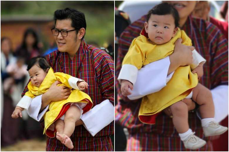 Vua và Hoàng hậu Bhutan khoe con trên Facebook