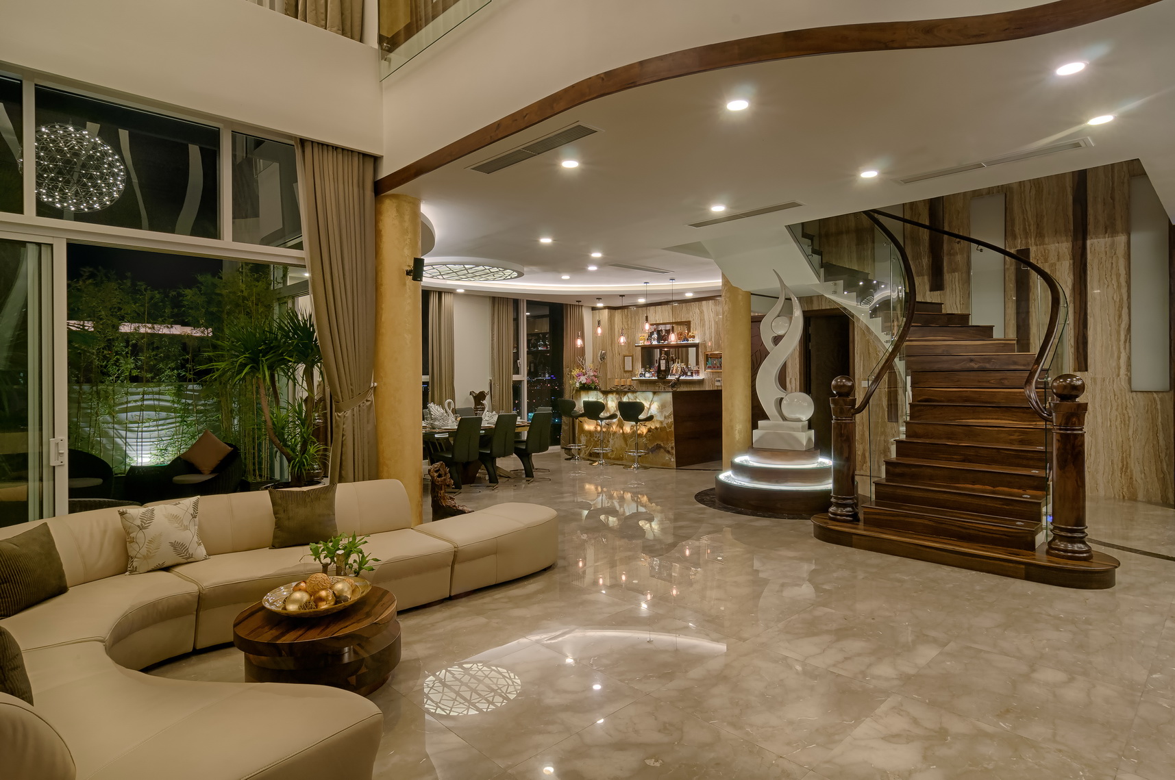 Căn Penthouse tuyệt đẹp bởi những đường cong