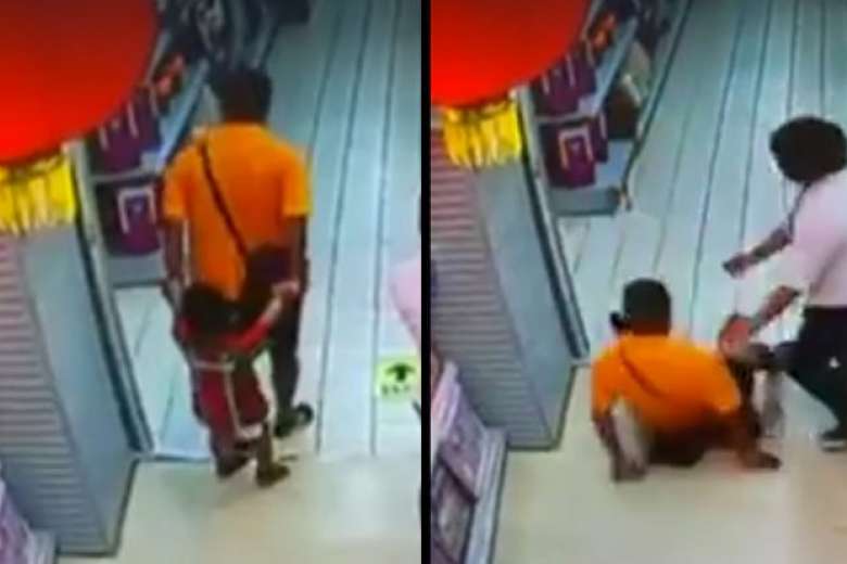 Cha mất thăng bằng, ngã đè chết con