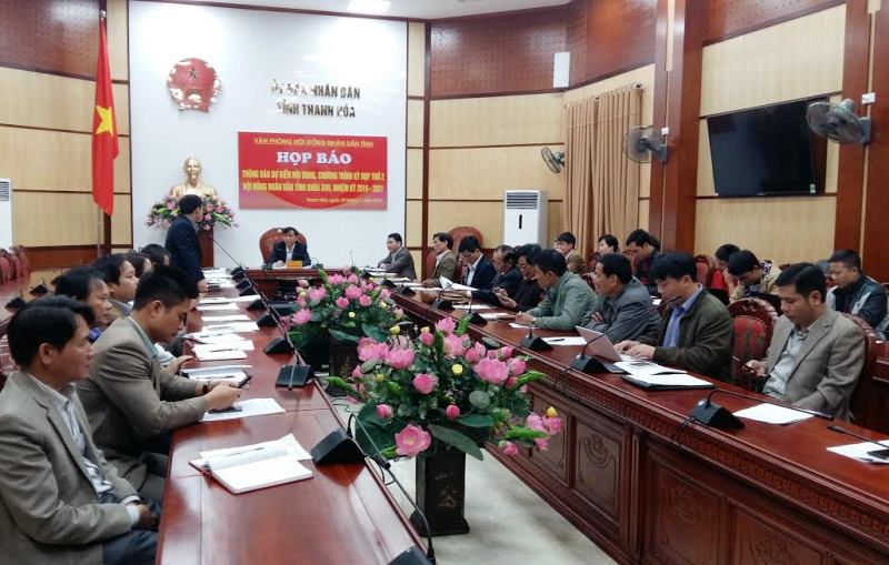 
HĐND tỉnh Thanh H&oacute;a họp b&aacute;o th&ocirc;ng tin về kỳ họp thứ 2, HĐND tỉnh Thanh H&oacute;a kh&oacute;a XVII
