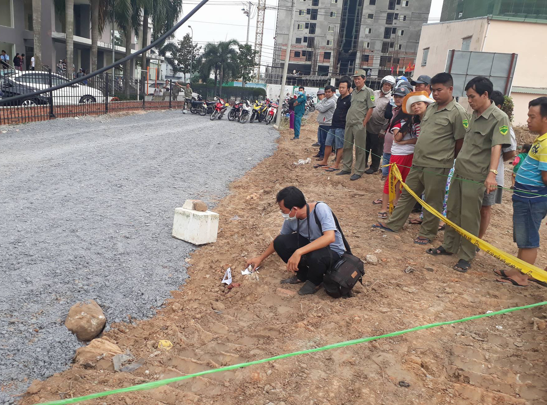 Hiện trường xảy ra vụ việc.