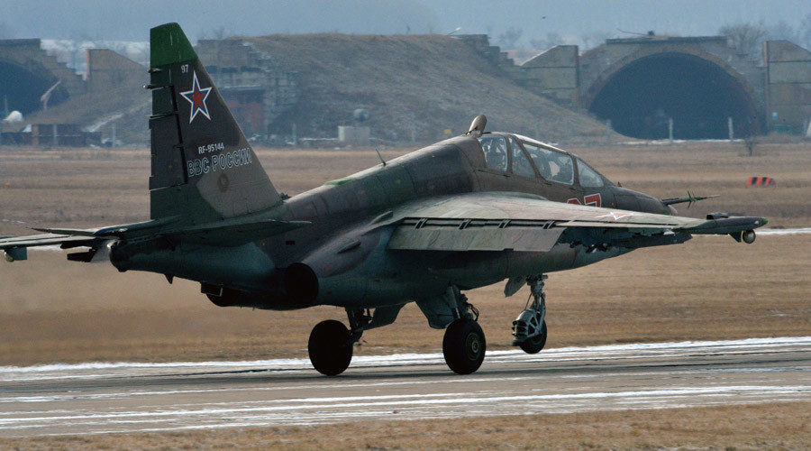 Chiến đấu cơ Su-25 của Nga rơi vào khu dân cư