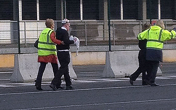 The scene at Brussels Airport after two explosions