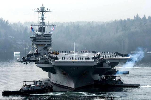 Đội tàu sân bay Mỹ USS John C. Stennis đến biển Đông