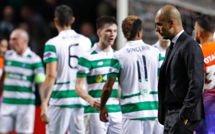 Pep Gaurdiola kh&ocirc;ng h&agrave;i l&ograve;ng với tỉ số h&ograve;a trước Celtic