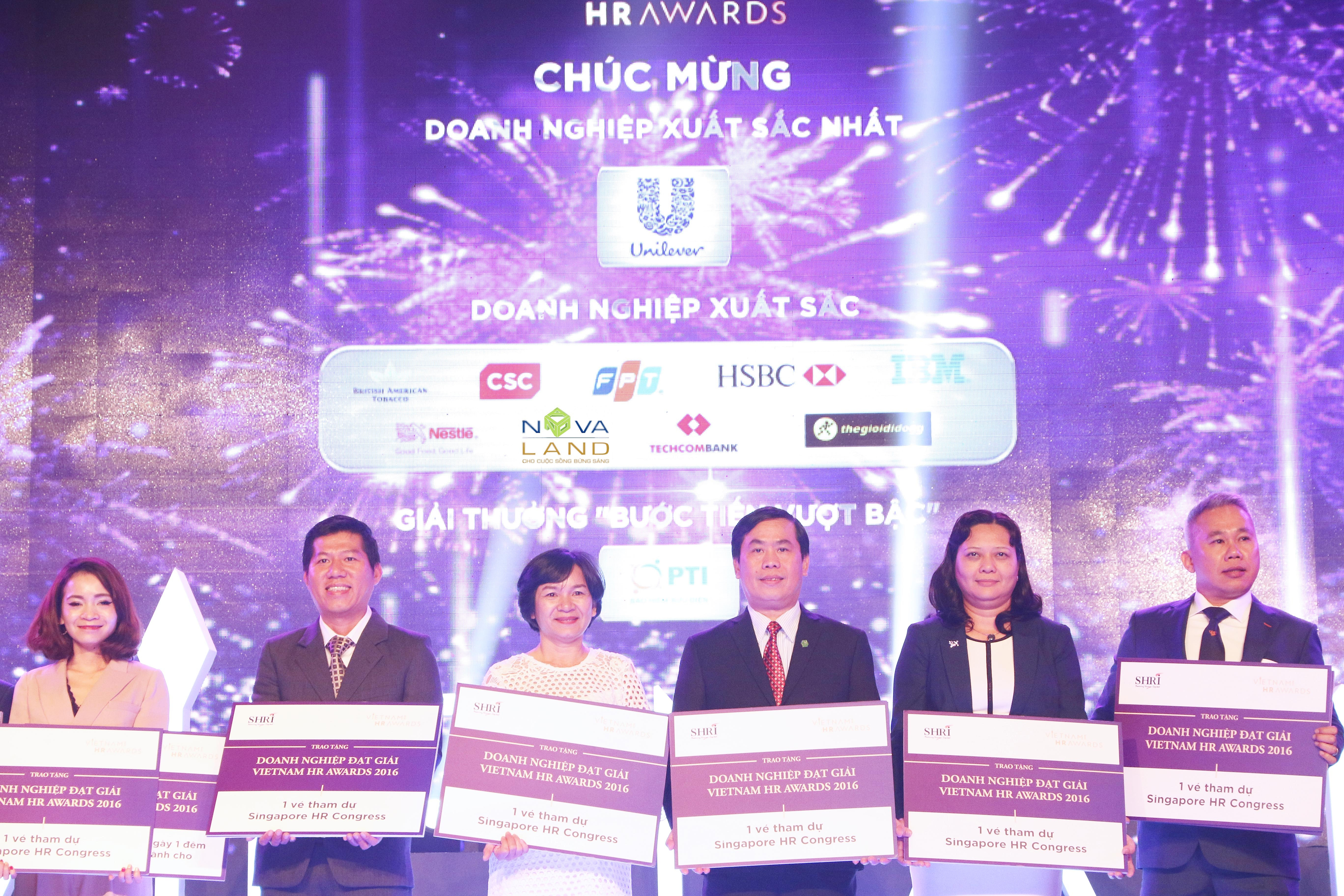 Novaland đoạt 3 giải thưởng Việt Nam HR Awards 2016